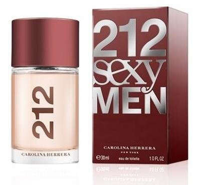 Tualettvesi Carolina Herrera 212 Sexy Men EDT meestele 30 ml цена и информация | Meeste parfüümid | kaup24.ee