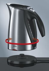 Braun WK 600 Standard kettle, Stainless hind ja info | Veekeetjad | kaup24.ee