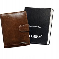 Meeste naturaalsest nahast rahakott Loren, pruun hind ja info | Loren Jalanõud, riided ja aksessuaarid | kaup24.ee
