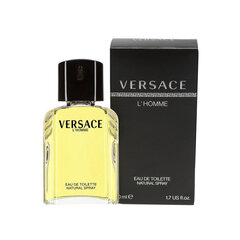 Versace L'Homme EDT meestele 50 ml hind ja info | Meeste parfüümid | kaup24.ee