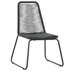 Садовые кресла, 2 шт., черные цена и информация | Садовые стулья, кресла, пуфы | kaup24.ee