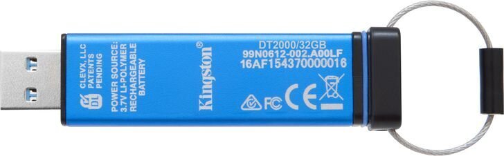 Mälupulk Kingston 32GB USB 3.0 DT2000 lukuga цена и информация | Mälupulgad | kaup24.ee