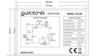 Guzzanti GZ-256 цена и информация | Холодильники | kaup24.ee