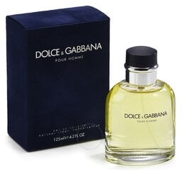 Dolce & Gabbana Pour Homme EDT meestele 125 ml цена и информация | Мужские духи | kaup24.ee