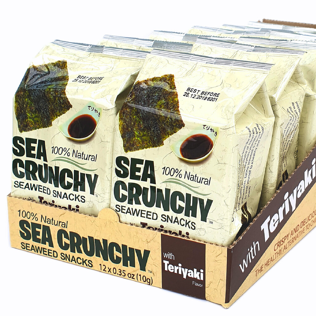 Merevetikate suupisted Teriyaki, SEA CRUNCHY, 12tk hind ja info | Suupisted, krõpsud | kaup24.ee