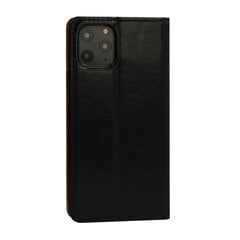 Telefoniümbris Leather book iPhone 12/12 Pro, must цена и информация | Чехлы для телефонов | kaup24.ee