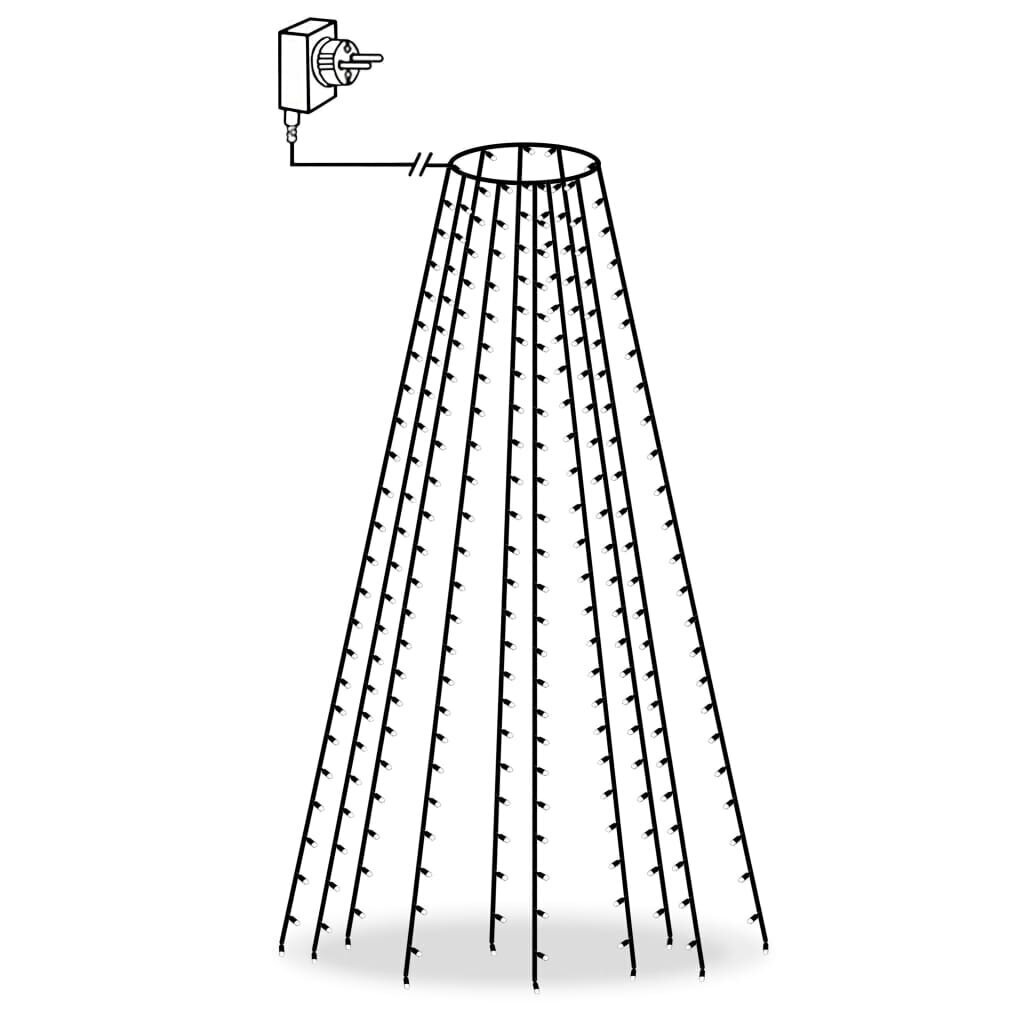 vidaXl kuusetuled, võrk, 250 Ledi, IP44, 250 cm hind ja info | Jõulutuled | kaup24.ee