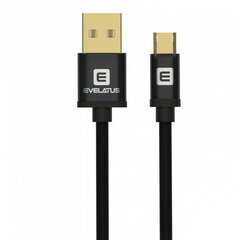 Evelatus Data cable Micro USB EDC02 Dual Side - Blister Grey hind ja info | Mobiiltelefonide kaablid | kaup24.ee