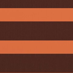 vidaXL rõdusirm, oranž ja pruun, 75 x 500 cm, oxford-kangas hind ja info | Päikesevarjud, markiisid ja alused | kaup24.ee