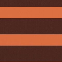 vidaXL rõdusirm, oranž ja pruun, 120 x 400 cm, oxford-kangas цена и информация | Зонты, маркизы, стойки | kaup24.ee