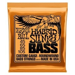 Струны для бас-гитары Ernie Ball 45-105 (Hybrid Slinky Wound) цена и информация | Принадлежности для музыкальных инструментов | kaup24.ee