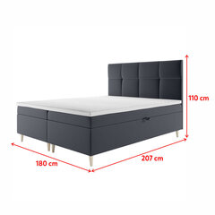 Voodi Selsey Sclarea 180x200cm, tumehall hind ja info | Voodid | kaup24.ee