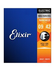 Струны для акустической гитары Elixir 12002 Nanoweb 9-42 цена и информация | Принадлежности для музыкальных инструментов | kaup24.ee