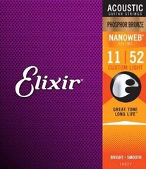 Струны для акустической гитары Elixir 16027 0.011-0.052 цена и информация | Принадлежности для музыкальных инструментов | kaup24.ee