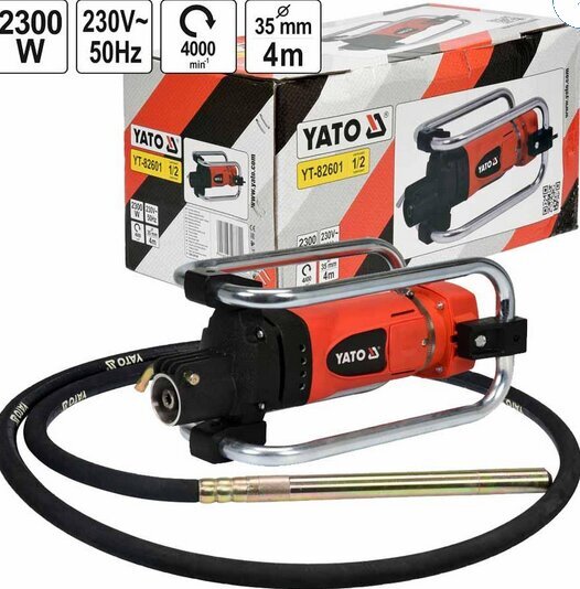 Betooni vibraator 2300W Yato (YT-82601) цена и информация | Segumikserid, segumasinad | kaup24.ee