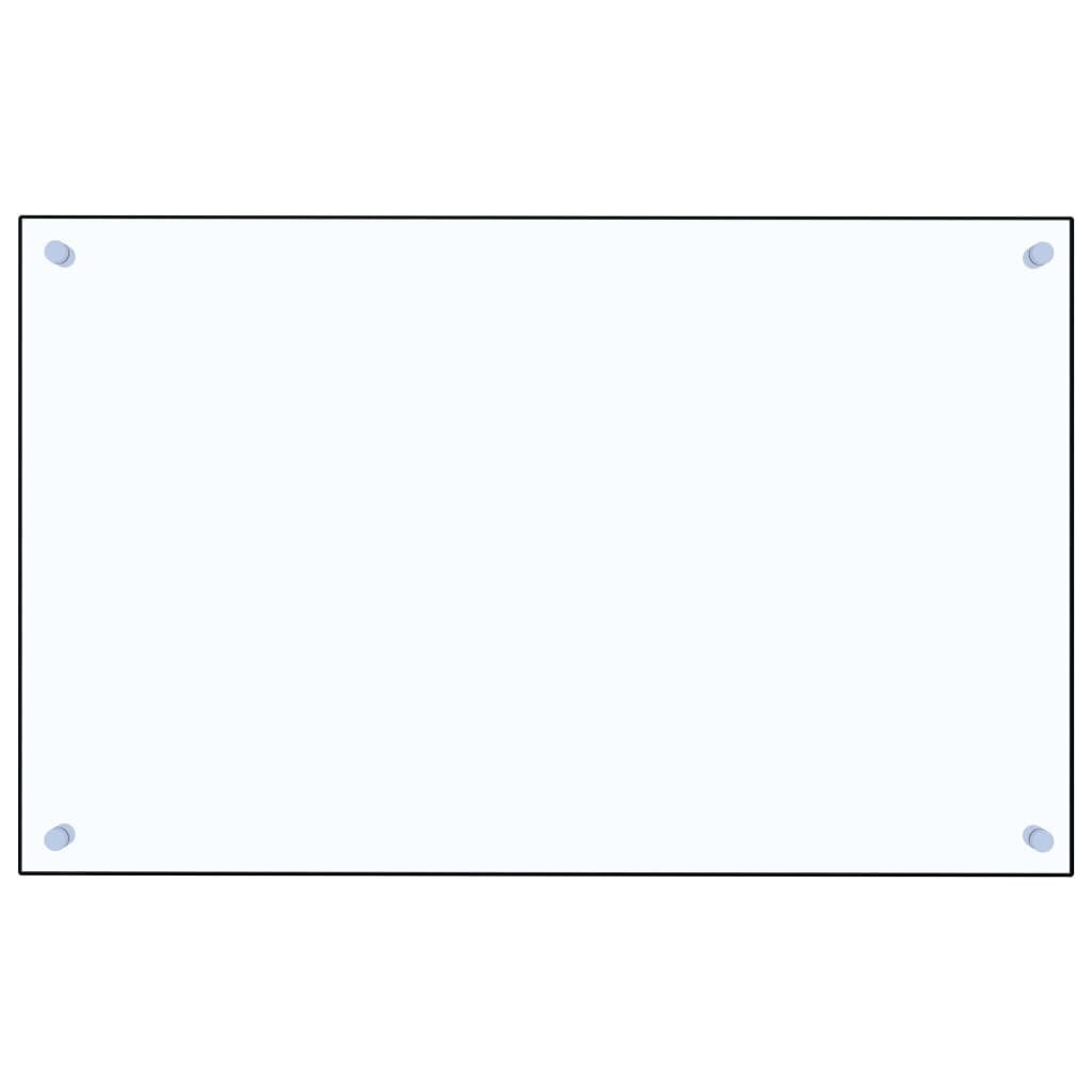 vidaXL köögi pritsmekaitse, läbipaistev, 80 x 50 cm, karastatud klaas цена и информация | Köögimööbli tarvikud | kaup24.ee