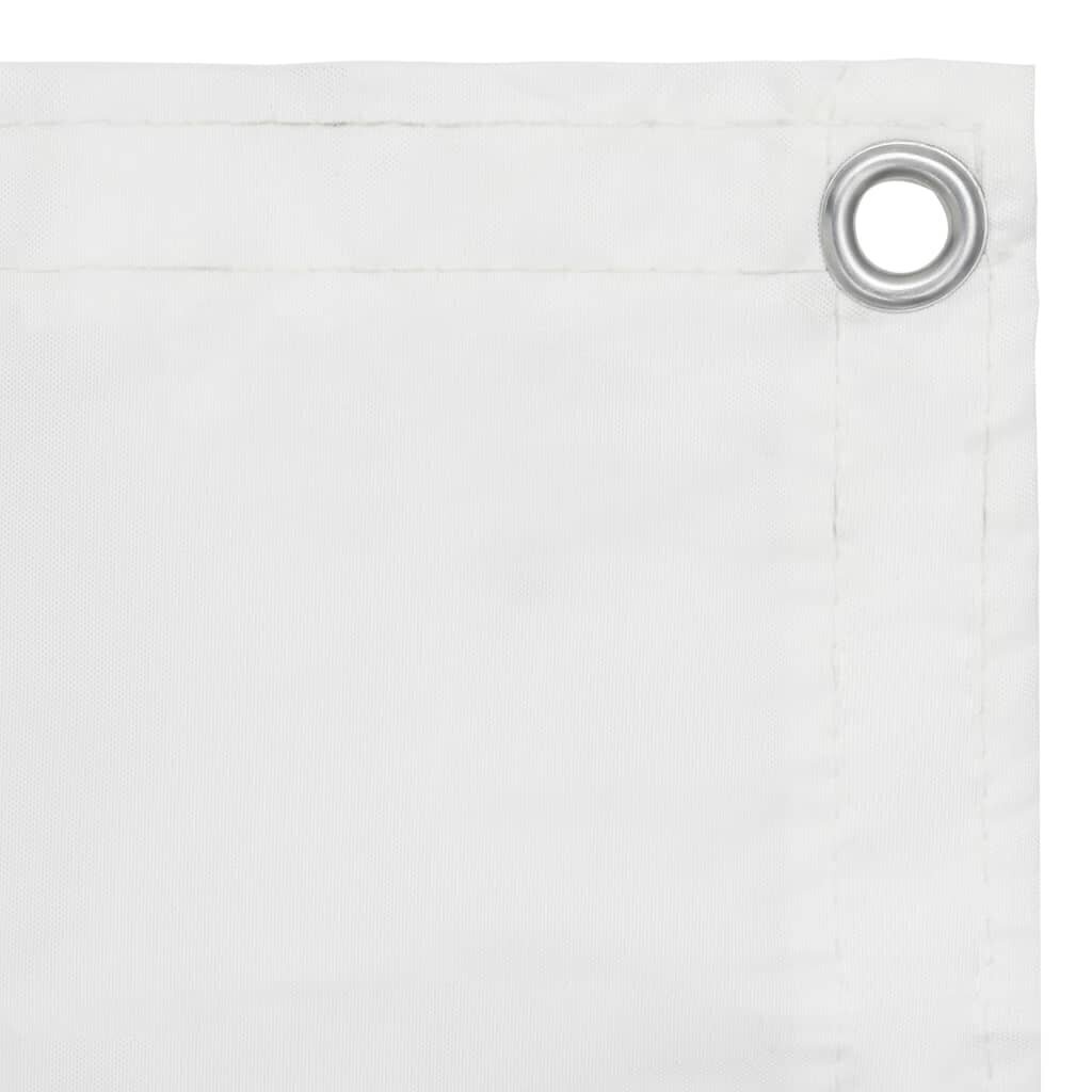 vidaXL rõdusirm, valge, 90 x 500 cm, oxford-kangas цена и информация | Päikesevarjud, markiisid ja alused | kaup24.ee