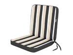 Подушка для стула Hobbygarden Sara, серая/ песочного цвета