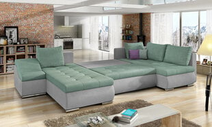Мягкий угловой диван NORE Giovanni, серый/черный цена и информация | Угловые диваны | kaup24.ee