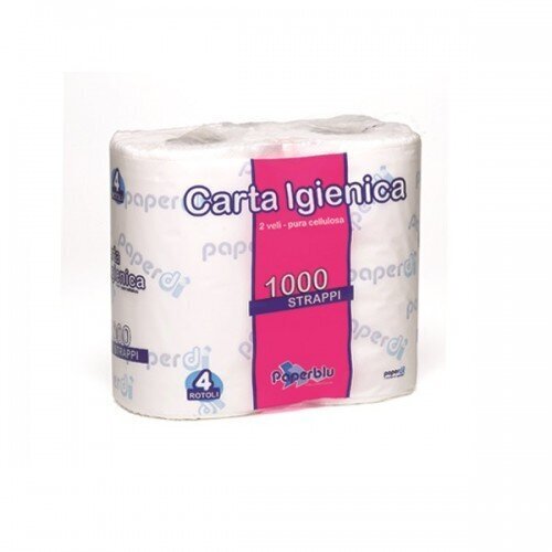 Tualettpaber Paperblu1000 2-kihiline, 4 rulli цена и информация | WC-paber, majapidamispaber | kaup24.ee