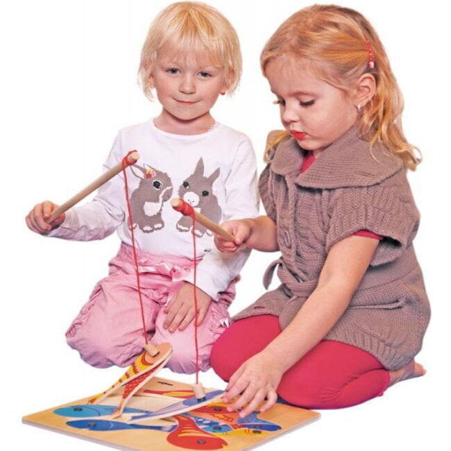 Puidust magnetiline mänguasi Kalapüük Woody, 90014 hind ja info | Arendavad mänguasjad | kaup24.ee