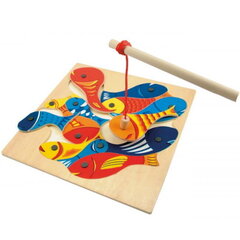 Puidust magnetiline mänguasi Kalapüük Woody, 90014 hind ja info | Arendavad mänguasjad | kaup24.ee