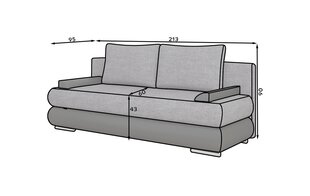 Sofa NORE Milo, smėlio spalvos цена и информация | Диваны | kaup24.ee