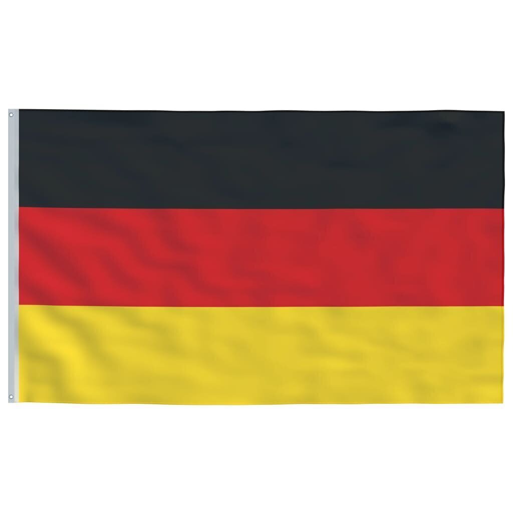 vidaXL Saksamaa lipp 90 x 150 cm hind ja info | Dekoratsioonid | kaup24.ee