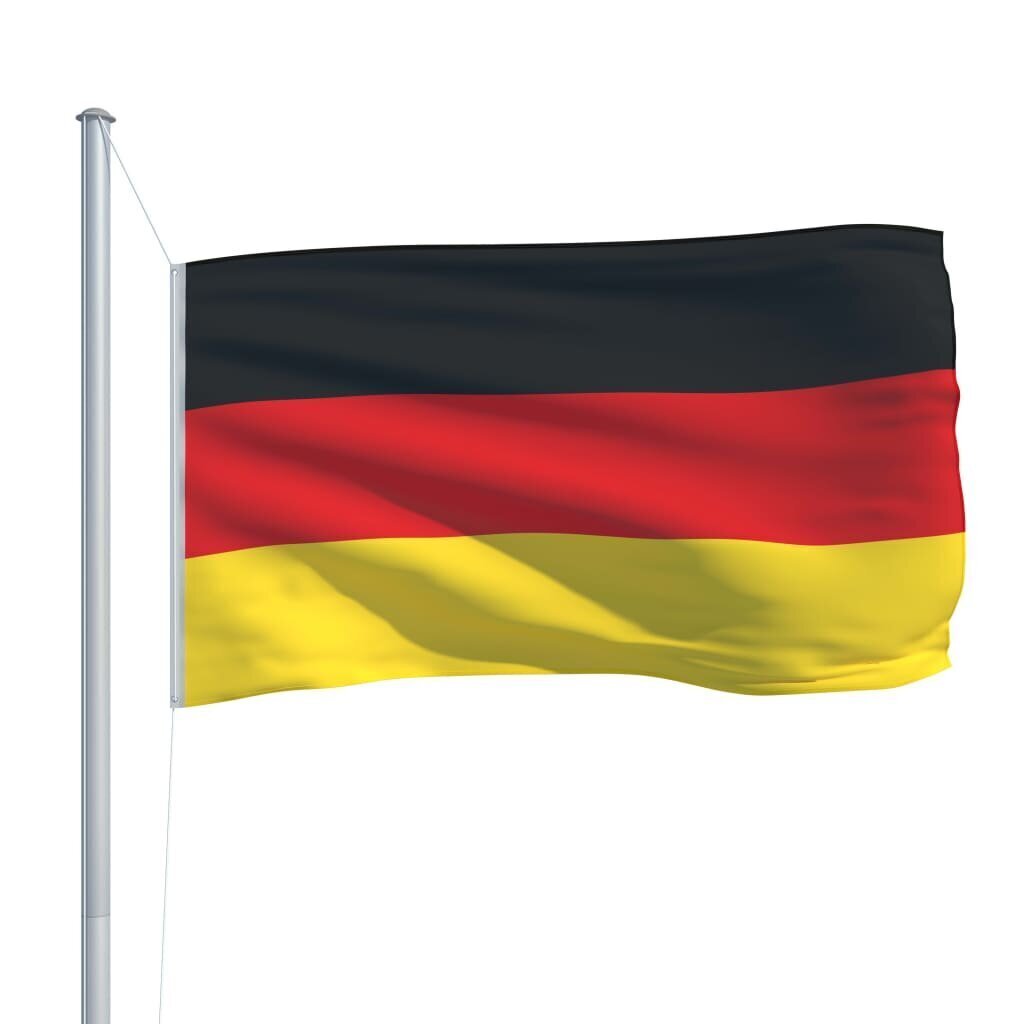 vidaXL Saksamaa lipp 90 x 150 cm hind ja info | Dekoratsioonid | kaup24.ee