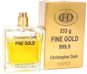 Туалетная вода Christopher Dark Fine Gold EDT для мужчин, 100 мл цена и информация | Мужские духи | kaup24.ee