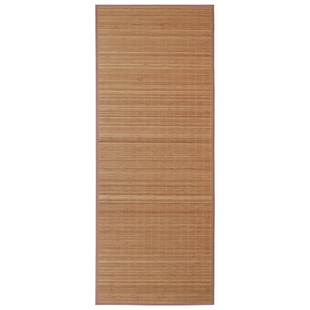 vidaXL bambusvaip 100 x 160 cm, pruun hind ja info | Vaibad | kaup24.ee