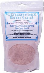 Ülim segu vannisoola - ideaalne segu Epsomi-, Himaalaja roosa-, ja Surnumere soolaga, 1,5 kg kott hind ja info | Dušigeelid, õlid | kaup24.ee