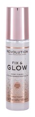 Niisutav meigikinnitussprei Makeup Revolution Fix & Glow 100 ml цена и информация | Пудры, базы под макияж | kaup24.ee