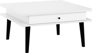 Кофейный столик Meblocross Dolce Dol-10 2SK, белый/черный цена и информация | Журнальные столики | kaup24.ee
