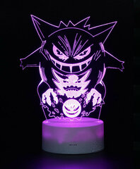 Lamp 3D Led Pokemon Gengar hind ja info | Lastetoa valgustid | kaup24.ee