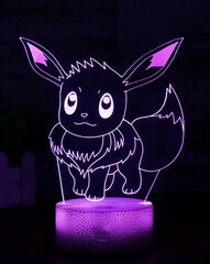 Lamp 3D Led Pokemon Eevee hind ja info | Lastetoa valgustid | kaup24.ee