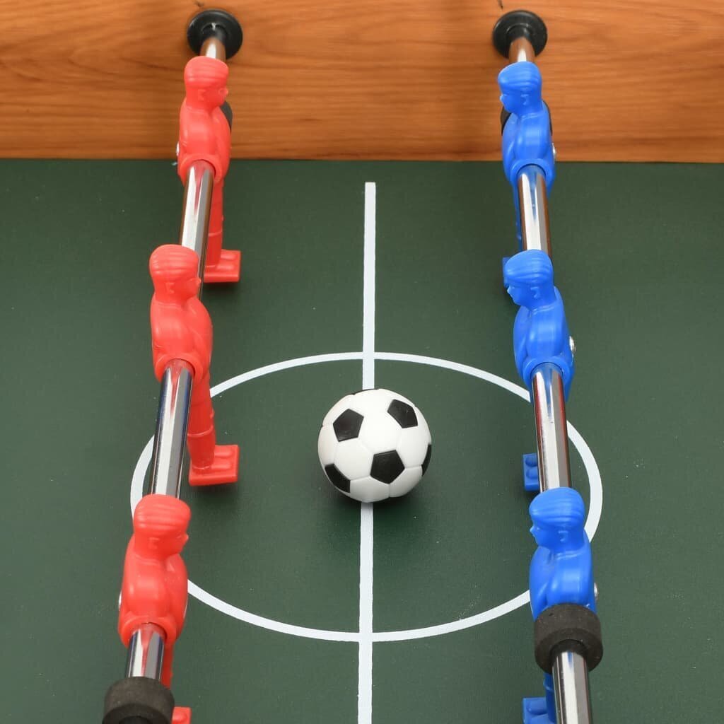 vidaXL mini jalgpallilaud 69 x 37 x 62 cm, vahtravärvi цена и информация | Lauamängud ja mõistatused | kaup24.ee