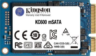 Kingston SKC600MS/256G hind ja info | Sisemised kõvakettad (HDD, SSD, Hybrid) | kaup24.ee