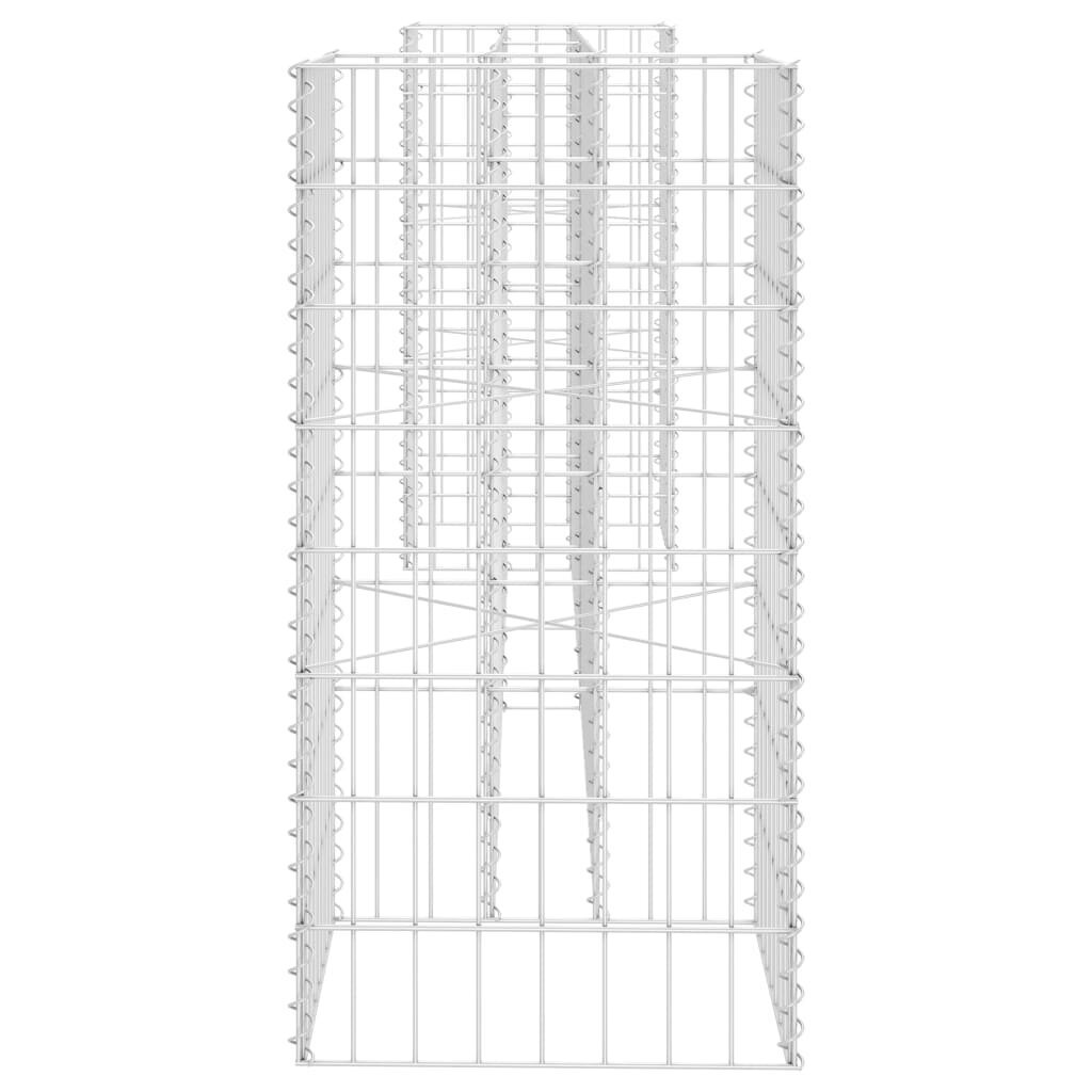 vidaXL H-kujuline gabioon-taimekast, terastraat, 260 x 40 x 80 cm цена и информация | Dekoratiivsed lillepotid | kaup24.ee