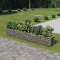 vidaXL gabioon-taimelava, tsingitud teras, 360 x 50 x 50 cm hind ja info | Dekoratiivsed lillepotid | kaup24.ee