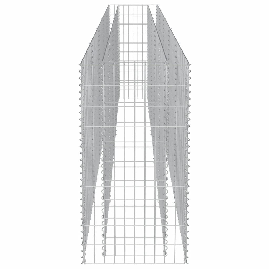 vidaXL gabioon-taimelava, tsingitud teras, 450 x 50 x 100 cm цена и информация | Dekoratiivsed lillepotid | kaup24.ee