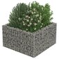 vidaXL gabioon-taimelava, tsingitud teras, 90 x 90 x 50 cm hind ja info | Dekoratiivsed lillepotid | kaup24.ee