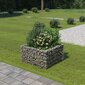 vidaXL gabioon-taimelava, tsingitud teras, 90 x 90 x 50 cm цена и информация | Dekoratiivsed lillepotid | kaup24.ee