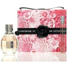 Komplekt Viktor & Rolf Flowerbomb naistele: parfüümvesi EDP, 50 ml + 10 ml hind ja info | Viktor & Rolf Kosmeetika, parfüümid | kaup24.ee