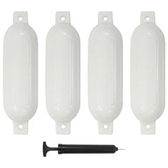 vidaXL paadivender 4 tk valge 51 x 14 cm PVC цена и информация | Дополнительные принадлежности для лодок и байдарок | kaup24.ee