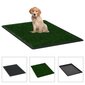 vidaXL koera tualetid 2 tk, alus, roheline kunstmuru 76x51x3 cm hind ja info | Hooldusvahendid loomadele | kaup24.ee