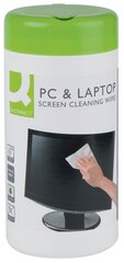 Niisked salvrätikud ekraani puhastamiseks, 100 tk. hind ja info | Puhastusvahendid | kaup24.ee