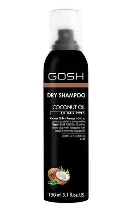 Kuivšampoon Gosh Coconut Oil 150 ml цена и информация | Šampoonid | kaup24.ee