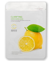 Листовая маска для лица «Beauugreen Clarifying Lemon Essence», 23 г цена и информация | Маски для лица, патчи для глаз | kaup24.ee