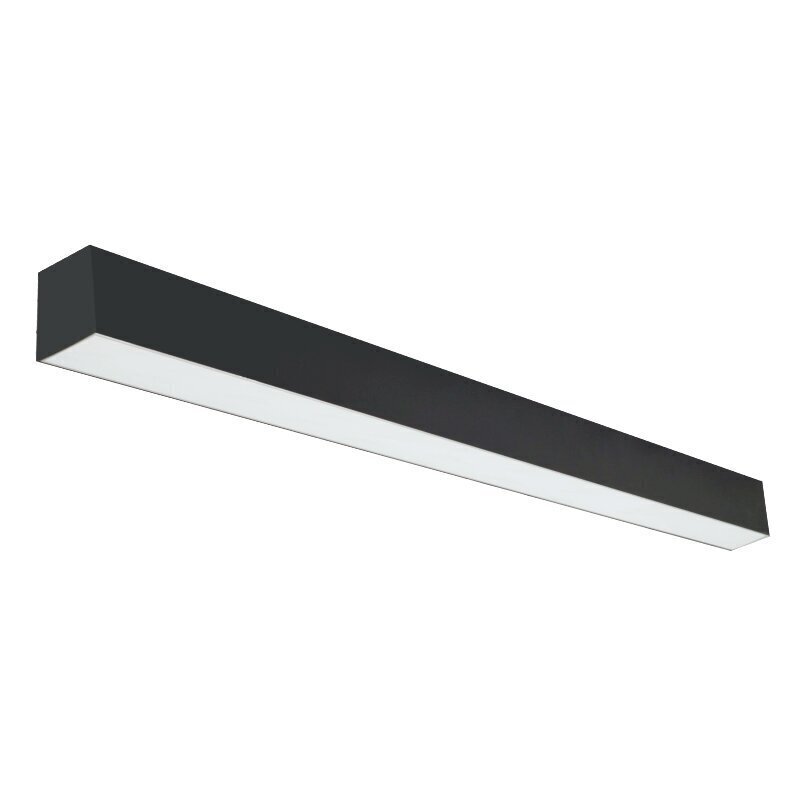 Piklik lineaarne süvistatav LED-valgusti Liman 72 W, must hind ja info | Rippvalgustid | kaup24.ee